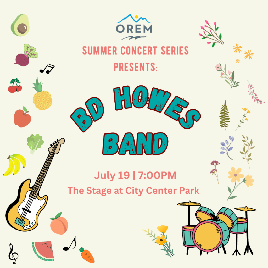 Summer Concert Series City of Orem